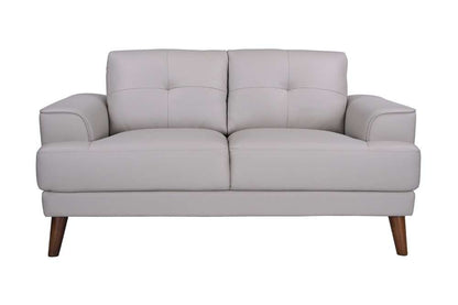 Porter Designs -  Anzio Top Quality Leather Loveseat, Cream - 02-204C-02-7120 veiw 3