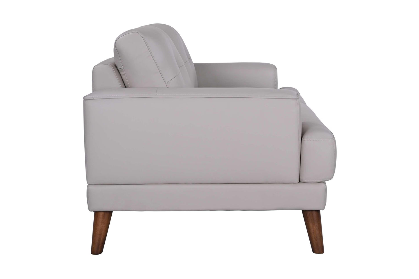 Porter Designs -  Anzio Top Quality Leather Loveseat, Cream - 02-204C-02-7120 veiw 4
