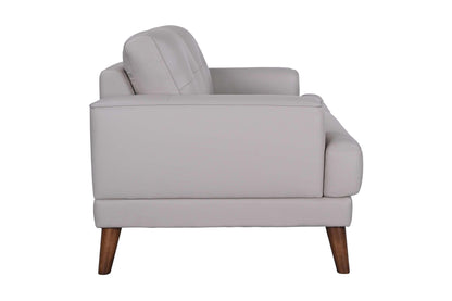 Porter Designs -  Anzio Top Quality Leather Loveseat, Cream - 02-204C-02-7120 veiw 4