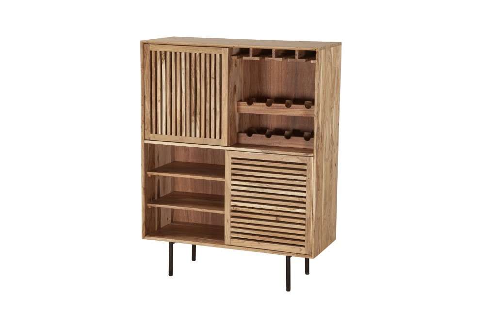 Porter Designs -  Bauhaus Solid Acacia Wood Bar, Natural - 07-162-30-0160 veiw 1