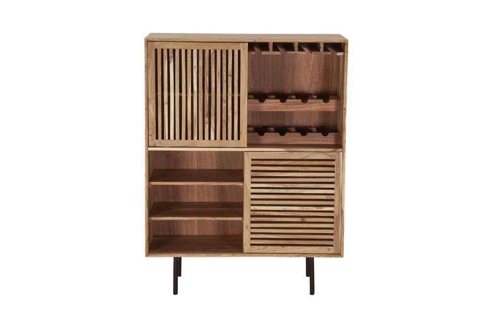 Porter Designs -  Bauhaus Solid Acacia Wood Bar, Natural - 07-162-30-0160 veiw 2