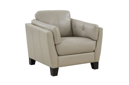 Porter Designs - Bergamo Top Grain Leather Chair, Cream - 02-189-03-4617 veiw 1
