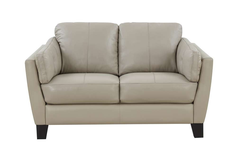 Porter Designs - Bergamo Top Grain Leather Loveseat, Cream - 02-189-02-4617 veiw 2