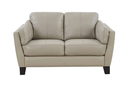Porter Designs - Bergamo Top Grain Leather Loveseat, Cream - 02-189-02-4617 veiw 2
