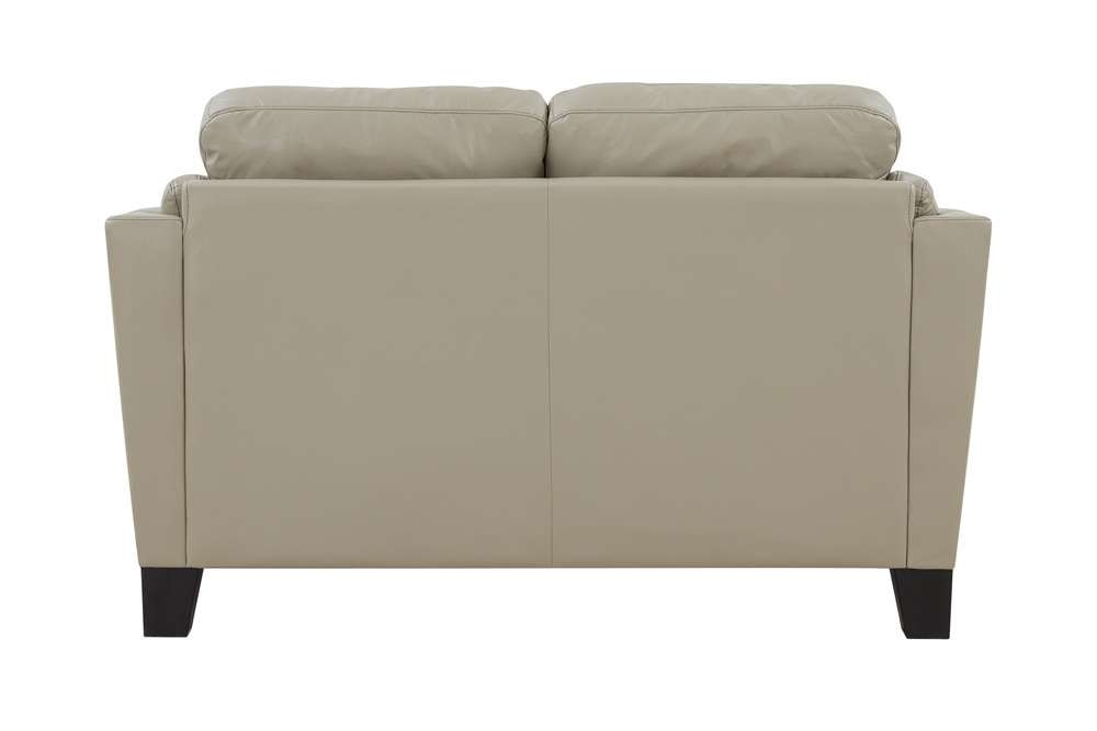 Porter Designs - Bergamo Top Grain Leather Loveseat, Cream - 02-189-02-4617 veiw 3