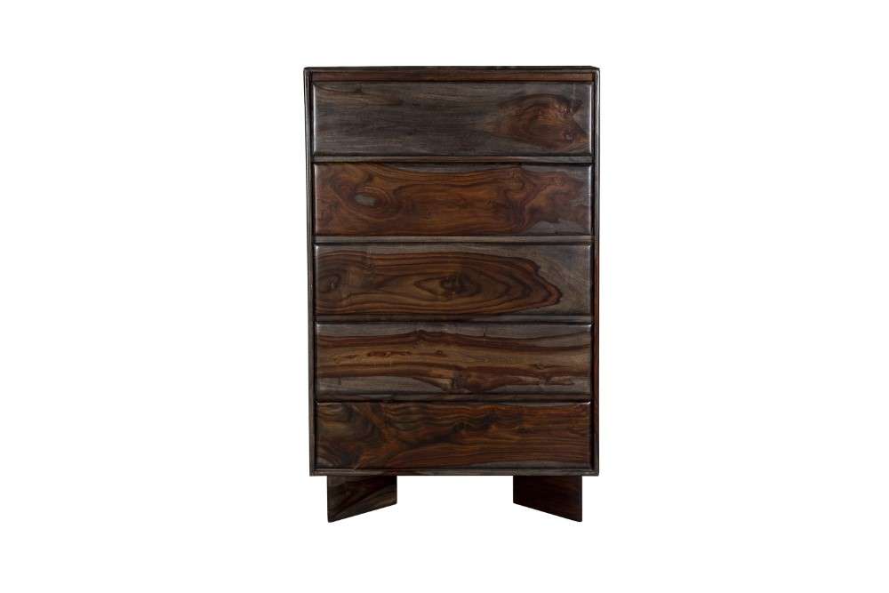 Porter Designs -  Cambria Solid Sheesham Wood Chest, Gray - 04-116-03-8394M veiw 3