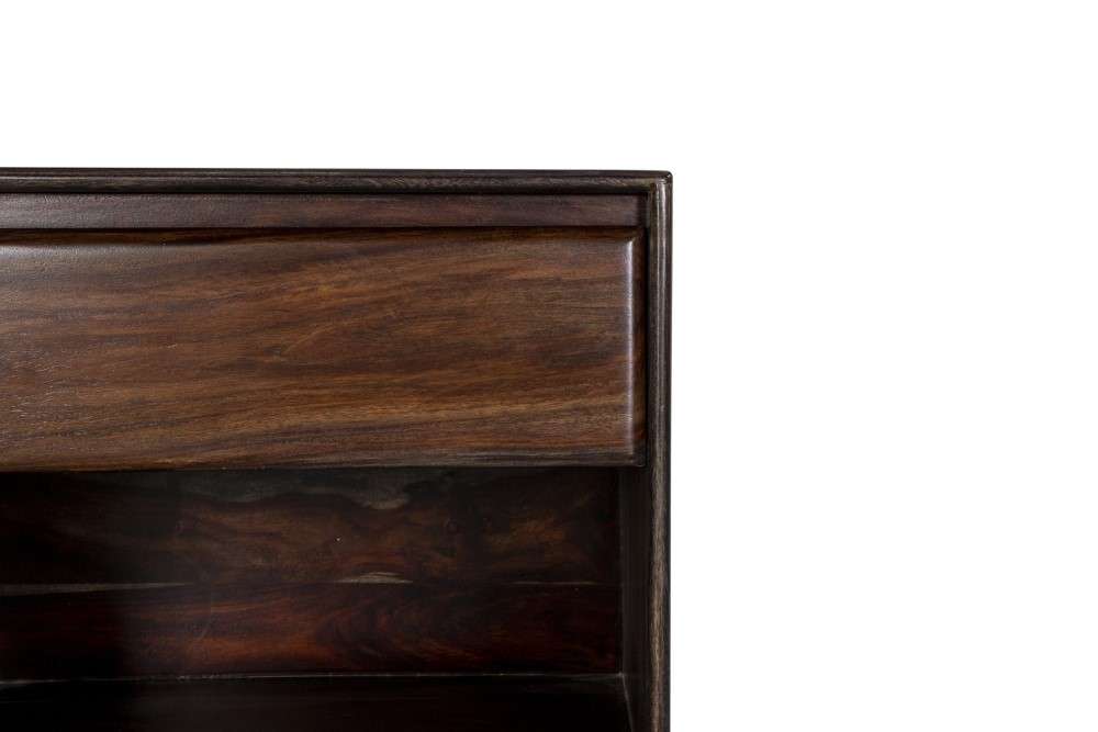 Porter Designs -  Cambria Solid Sheesham Wood Nightstand, Gray - 04-116-04-8392M veiw 6