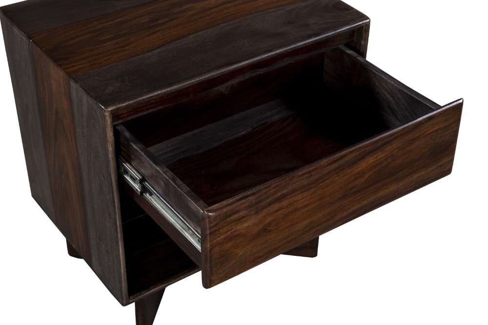 Porter Designs -  Cambria Solid Sheesham Wood Nightstand, Gray - 04-116-04-8392M veiw 7