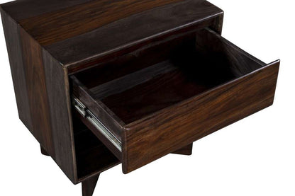 Porter Designs -  Cambria Solid Sheesham Wood Nightstand, Gray - 04-116-04-8392M veiw 7