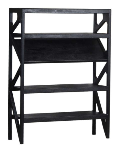 Porter Designs - Canberra Solid Wood Bookcase, Black - 10-108-01-9487 veiw 1