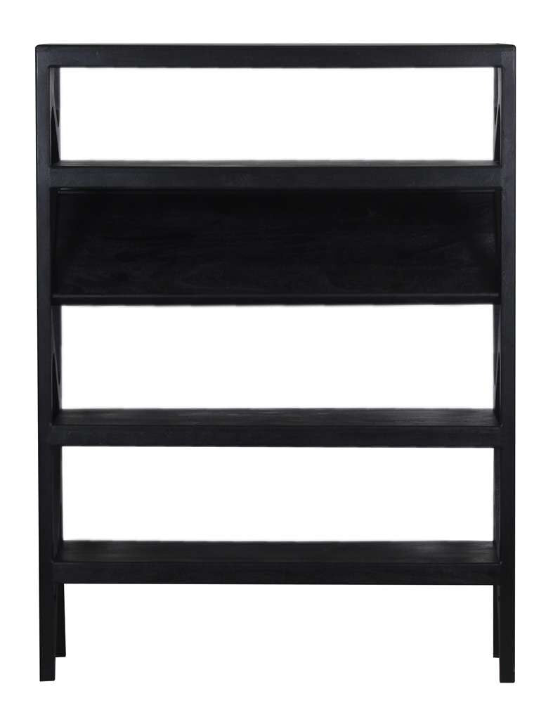 Porter Designs - Canberra Solid Wood Bookcase, Black - 10-108-01-9487 veiw 2