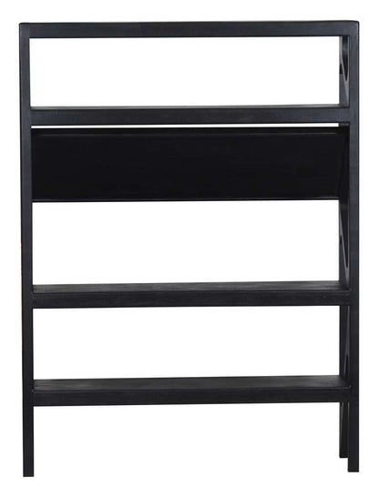 Porter Designs - Canberra Solid Wood Bookcase, Black - 10-108-01-9487 veiw 4