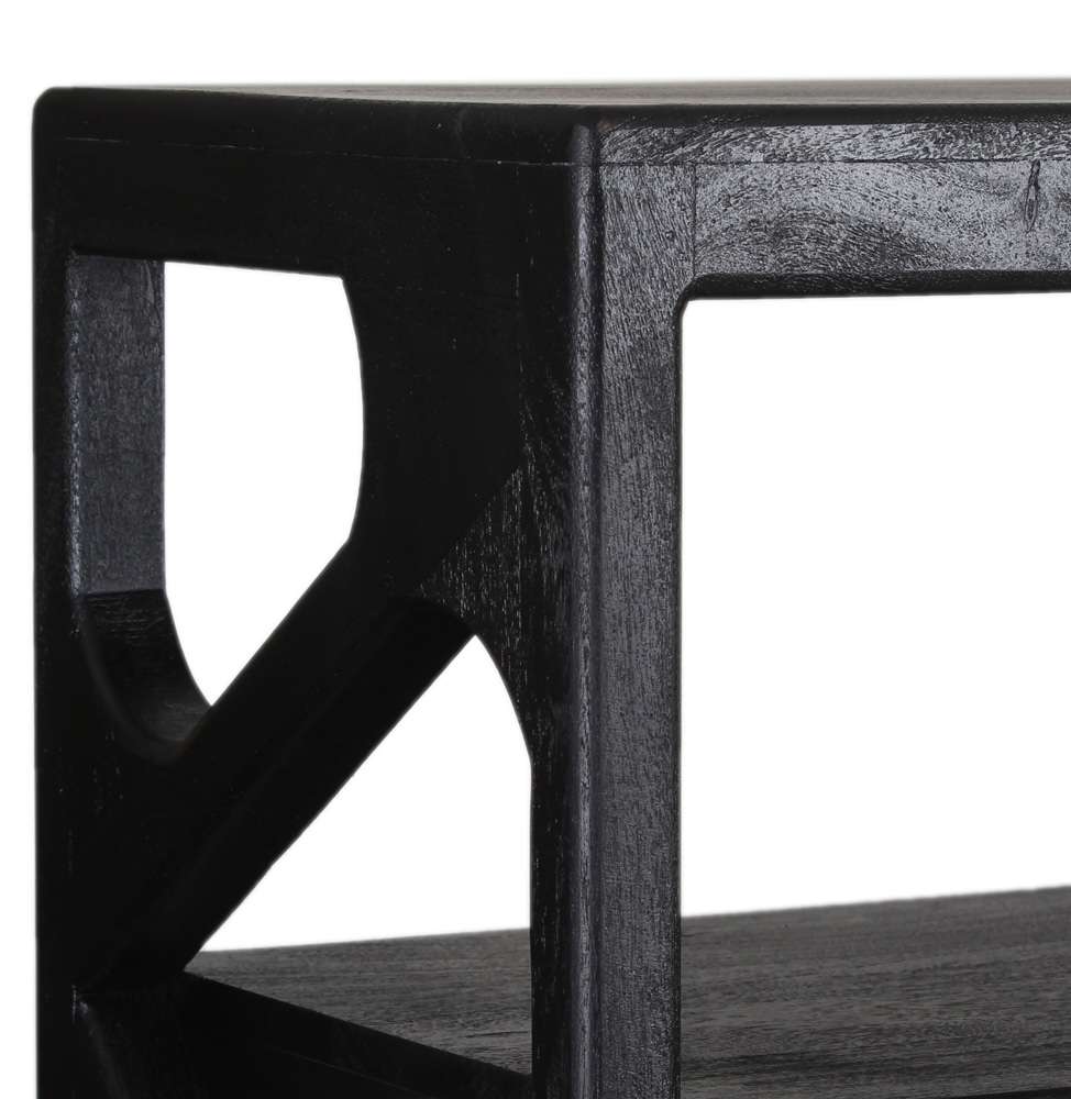 Porter Designs - Canberra Solid Wood Bookcase, Black - 10-108-01-9487 veiw 5