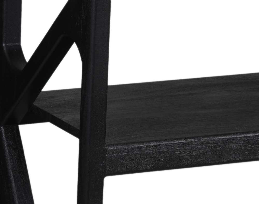 Porter Designs - Canberra Solid Wood Bookcase, Black - 10-108-01-9487 veiw 7