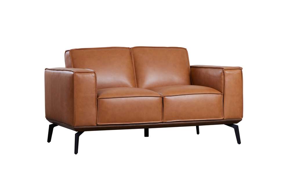 Porter Designs - Carina Top Grain Leather Loveseat, Brown - 02-204-02-2780 veiw 1