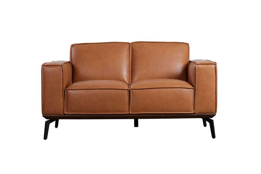 Porter Designs - Carina Top Grain Leather Loveseat, Brown - 02-204-02-2780 veiw 2