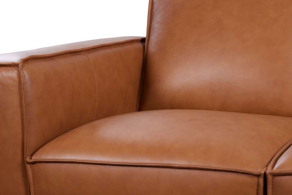 Porter Designs - Carina Top Grain Leather Loveseat, Brown - 02-204-02-2780 veiw 6