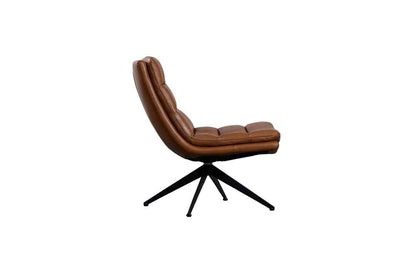 Porter Designs - Cetus Leather Swivel Accent Chair, Brown - 02-204-06-0169 veiw 3