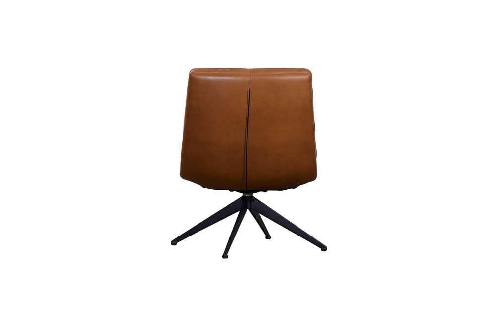 Porter Designs - Cetus Leather Swivel Accent Chair, Brown - 02-204-06-0169 veiw 4