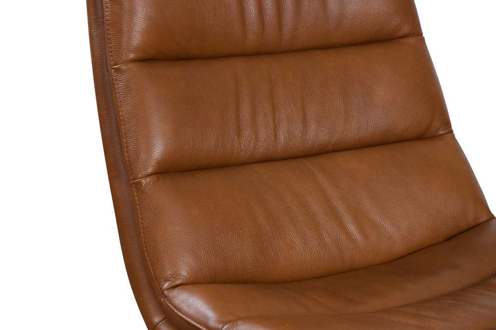 Porter Designs - Cetus Leather Swivel Accent Chair, Brown - 02-204-06-0169 veiw 5