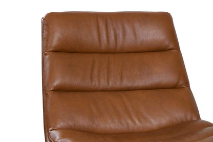 Porter Designs - Cetus Leather Swivel Accent Chair, Brown - 02-204-06-0169 veiw 8