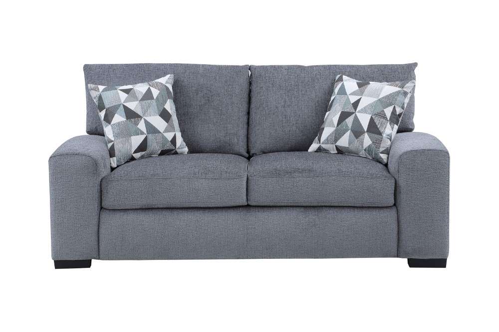 Porter Designs -  Clayton Soft Microfiber Loveseat, Gray - 01-207C-02-5345 veiw 1