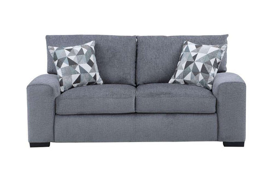 Porter Designs -  Clayton Soft Microfiber Loveseat, Gray - 01-207C-02-5345 veiw 1