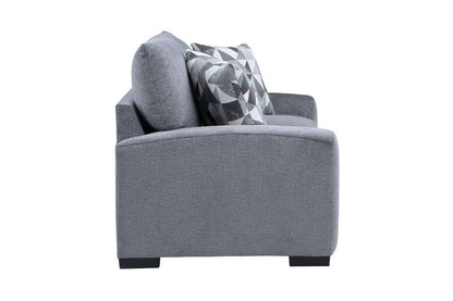 Porter Designs -  Clayton Soft Microfiber Loveseat, Gray - 01-207C-02-5345 veiw 3