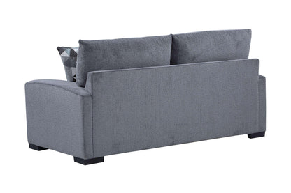 Porter Designs -  Clayton Soft Microfiber Loveseat, Gray - 01-207C-02-5345 veiw 4