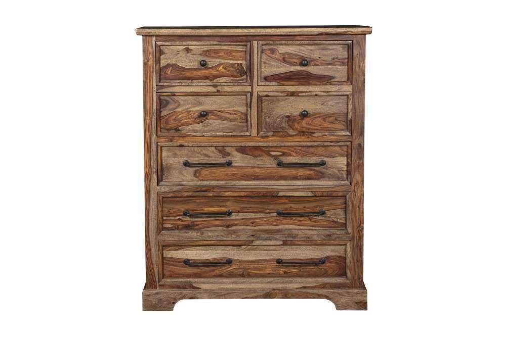 Porter Designs -  Crossroads Solid Sheesham Wood Chest, Brown - 04-196-05-C05H veiw 2