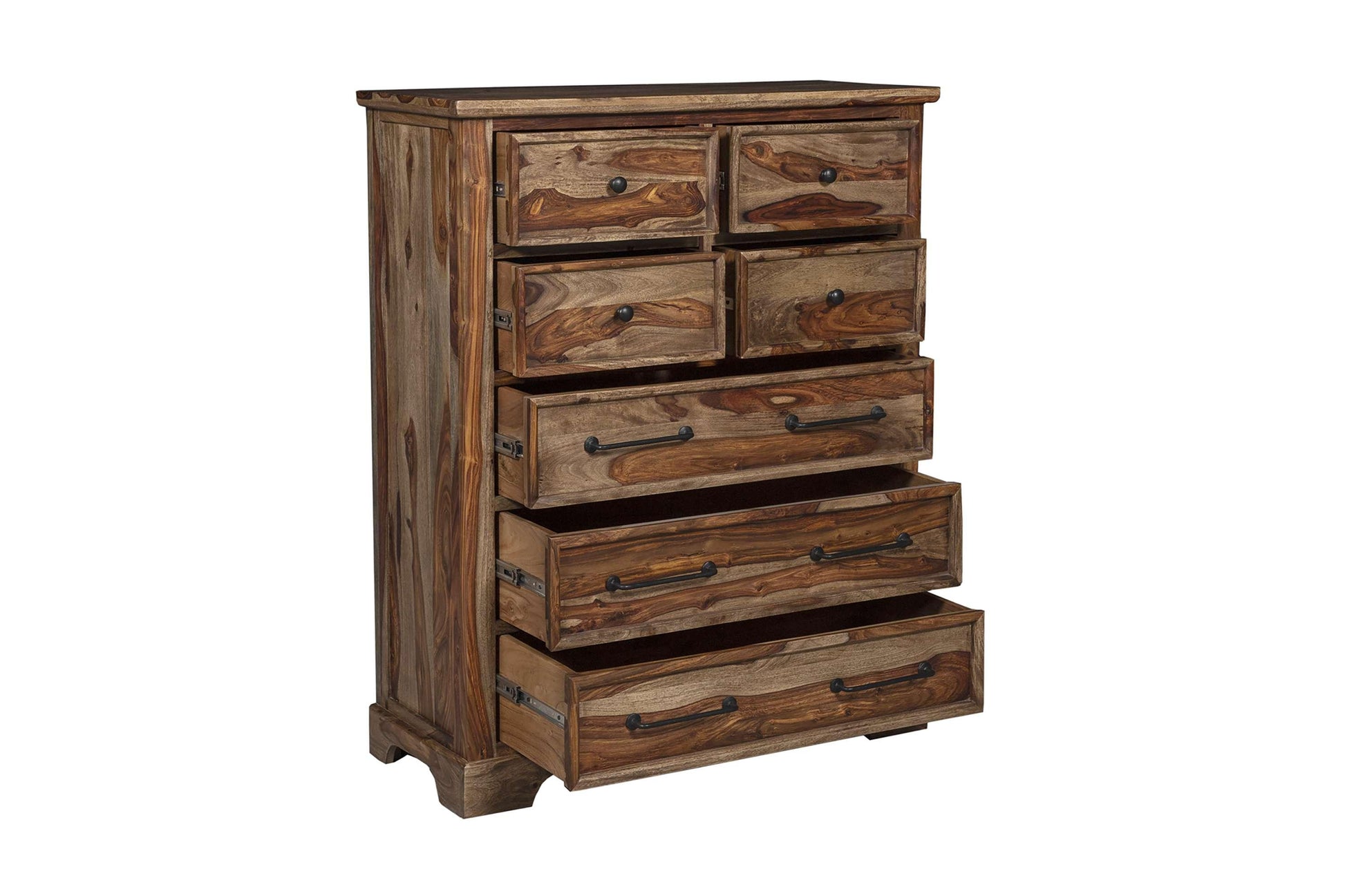 Porter Designs -  Crossroads Solid Sheesham Wood Chest, Brown - 04-196-05-C05H veiw 4