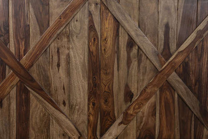 Porter Designs - Crossroads Solid Sheesham Wood Queen Bed, Brown - 04-196-14-C01H-KIT veiw 6