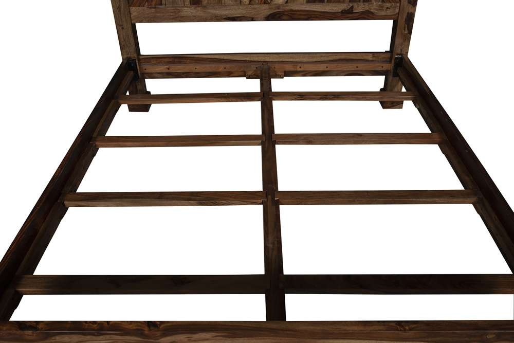 Porter Designs - Crossroads Solid Sheesham Wood Queen Bed, Brown - 04-196-14-C01H-KIT veiw 7