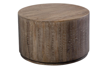 Porter Designs - Drum Gray Wash Mango Wood Coffee Table, Gray - 05-108-03-7001 view 4