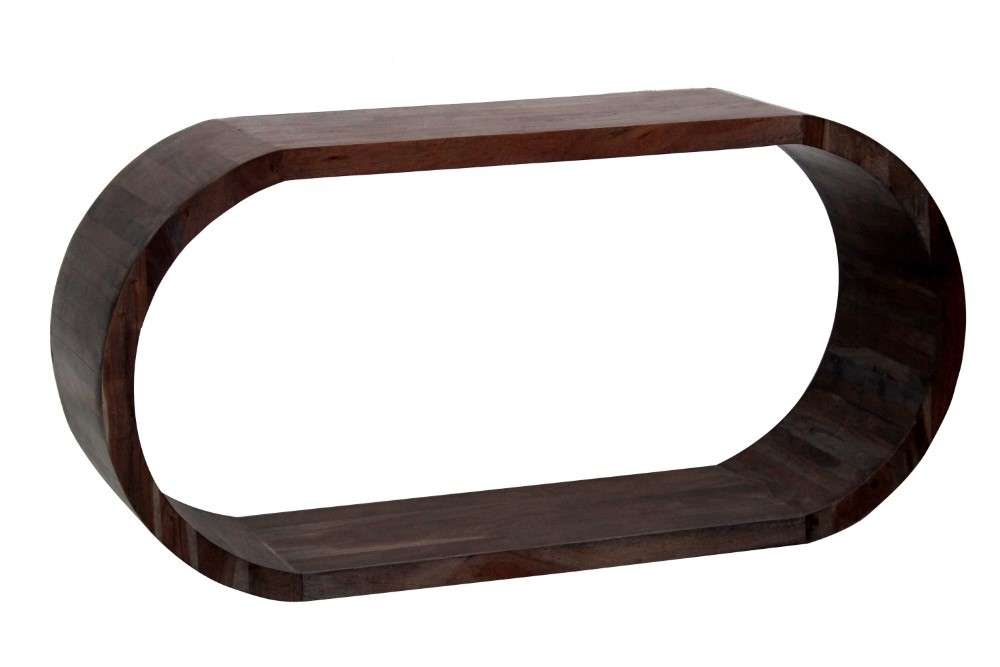 Porter Designs -  Ellipse Solid Acacia Wood Console Table, Brown - 05-194-20-7741 veiw 1