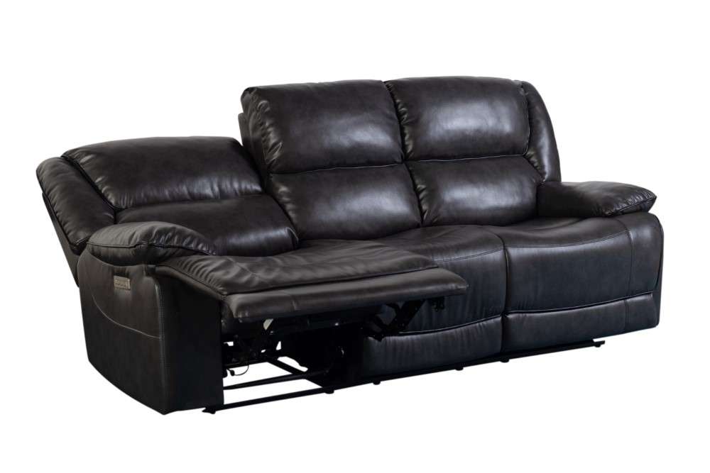 Porter Designs -  Ennis Triple Power Reclining Sofa, Black - 03-202C-01-4830 veiw 5