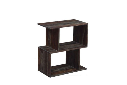 Porter Designs -  Fall River Solid Sheesham Wood Bookcase, Gray - 10-117-01-4497 veiw 1