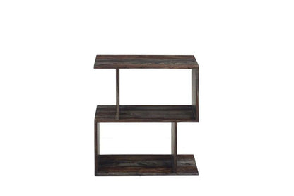 Porter Designs -  Fall River Solid Sheesham Wood Bookcase, Gray - 10-117-01-4497 veiw 2