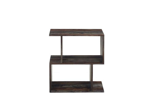 Porter Designs -  Fall River Solid Sheesham Wood Bookcase, Gray - 10-117-01-4497 veiw 2
