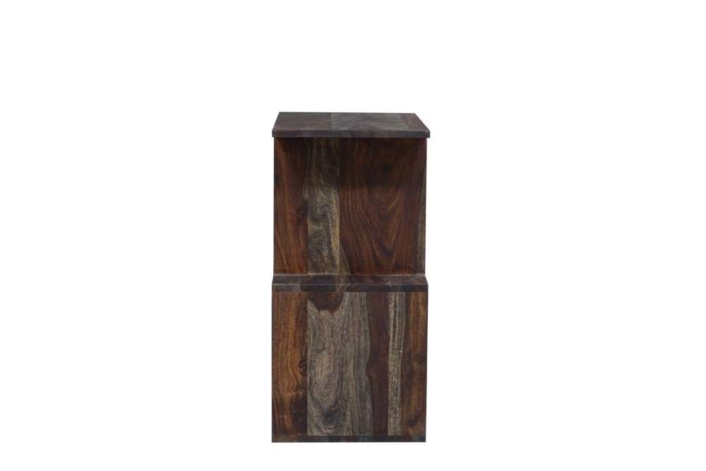Porter Designs -  Fall River Solid Sheesham Wood Bookcase, Gray - 10-117-01-4497 veiw 3