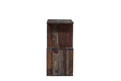 Porter Designs -  Fall River Solid Sheesham Wood Bookcase, Gray - 10-117-01-4497 veiw 3