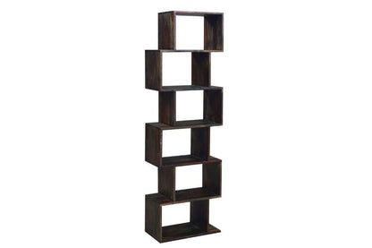 Porter Designs -  Fall River Solid Sheesham Wood Bookcase, Gray - 10-117-01-4880 veiw 1