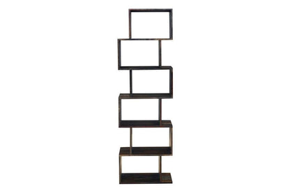 Porter Designs -  Fall River Solid Sheesham Wood Bookcase, Gray - 10-117-01-4880 veiw 2
