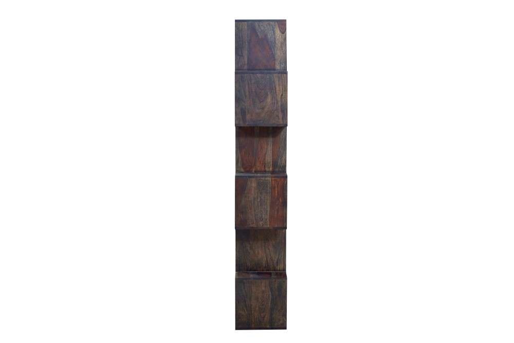 Porter Designs -  Fall River Solid Sheesham Wood Bookcase, Gray - 10-117-01-4880 veiw 3