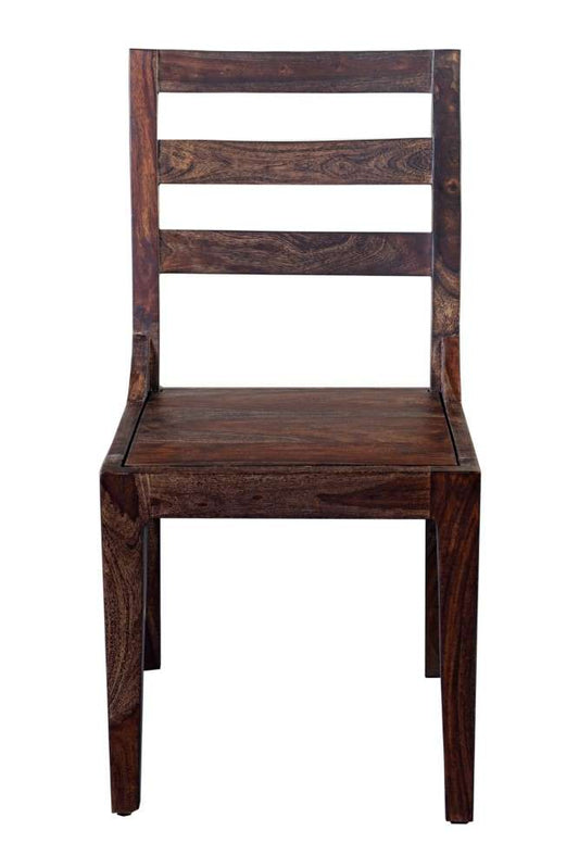 Porter Designs -  Fall River Solid Sheesham Wood Dining Chair, Brown - 07-117-02-1128A veiw 2