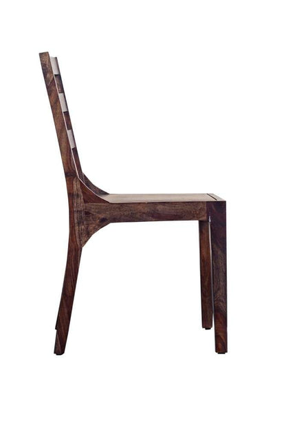 Porter Designs -  Fall River Solid Sheesham Wood Dining Chair, Brown - 07-117-02-1128A veiw 3