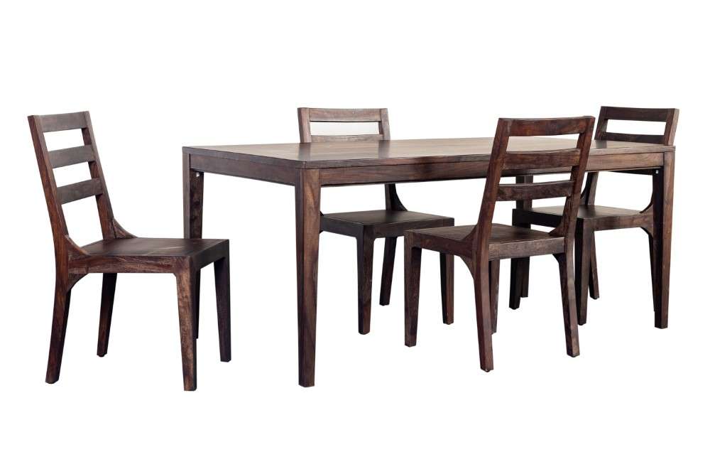 Porter Designs -  Fall River Solid Sheesham Wood Dining Chair, Brown - 07-117-02-1128A veiw 5