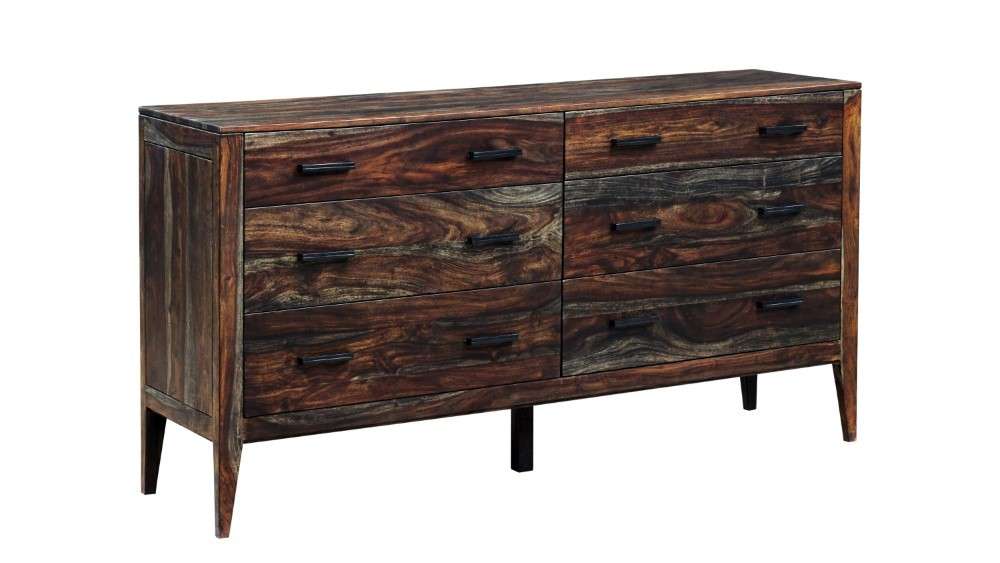 Porter Designs -  Fall River Solid Sheesham Wood Dresser, Gray - 04-117-01-4478 veiw 1