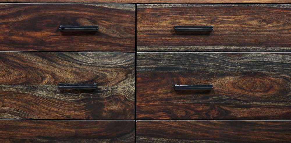 Porter Designs -  Fall River Solid Sheesham Wood Dresser, Gray - 04-117-01-4478 veiw 6