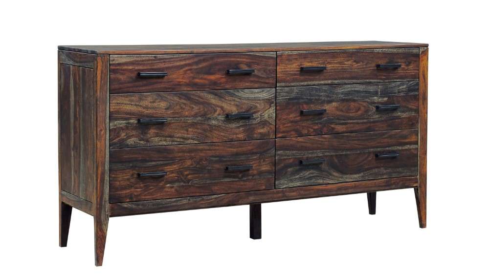 Porter Designs -  Fall River Solid Sheesham Wood Dresser, Gray - 04-117-01-4478 veiw 7